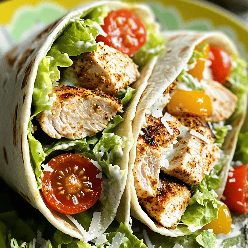 Cajun Chicken Caesar Wraps Schneller Genuss für alle