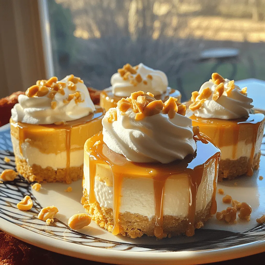 Peanut Butter Caramel Mini Cheesecakes Leckerer Genuss