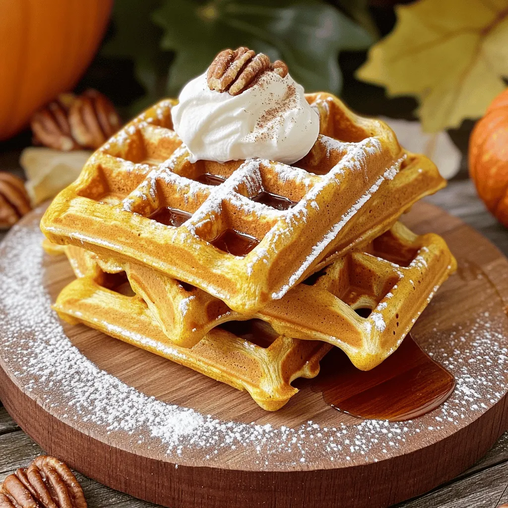 Fluffy Pumpkin Spice Waffles Einfaches Rezept entdecken