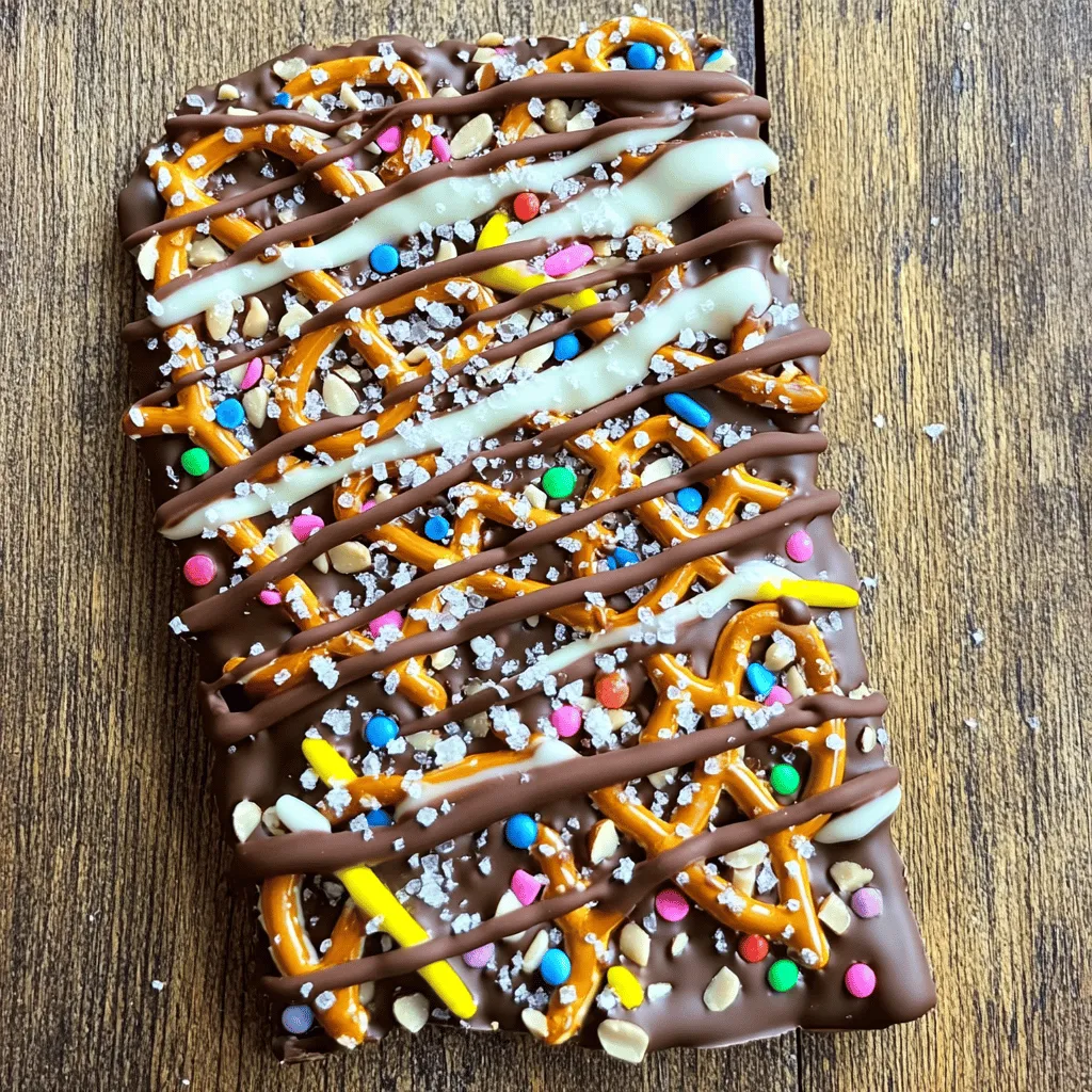 Schokoladen-Pretzel-Rinde Einfaches und Leckeres Rezept