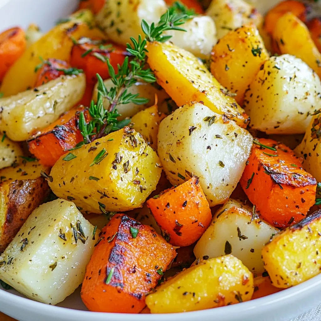 Herb Roasted Root Vegetables Einfach und Lecker