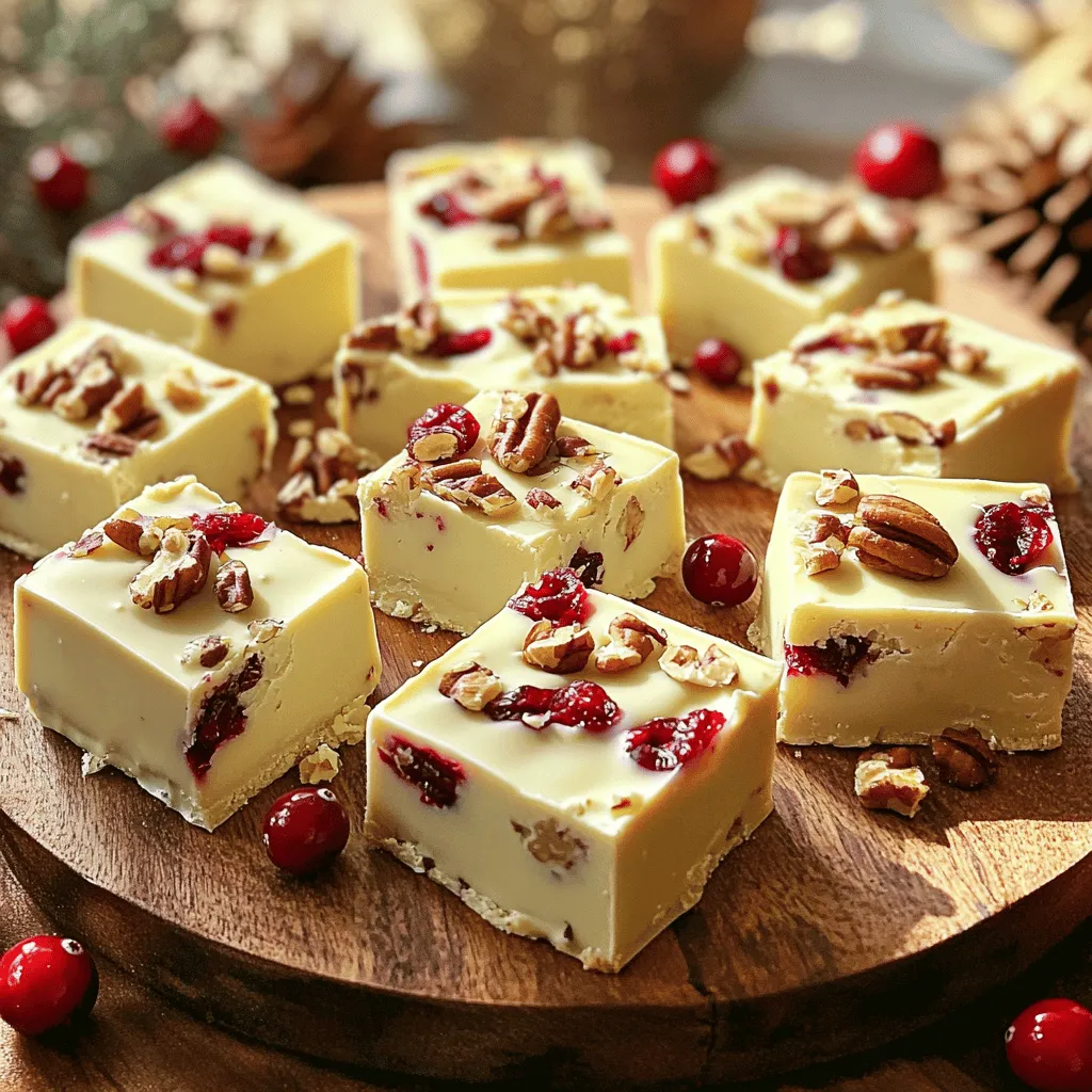 Leckeres White Chocolate Cranberry Fudge Rezept