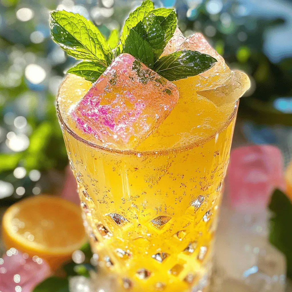 Farbwechselnde Limonade Kreativ und Erfrischend Genießen