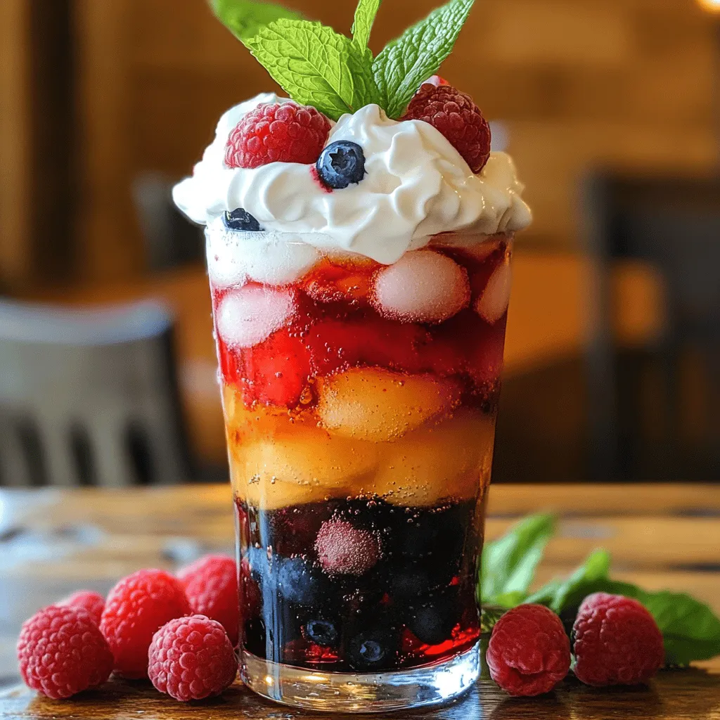 Berry Italian Cream Soda Erfrischend und Einfach Rezept