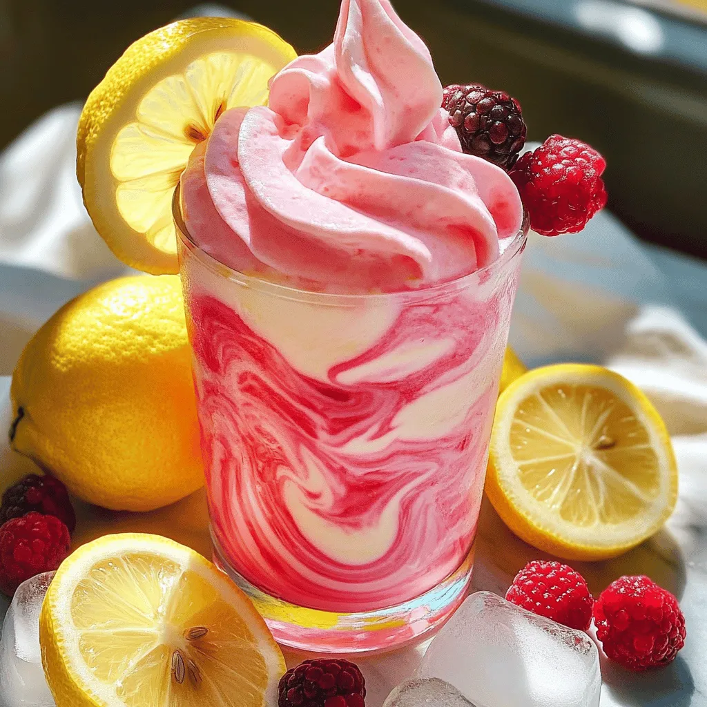 Whipped Pink Lemonade Frisch und Erfrischend Genießen
