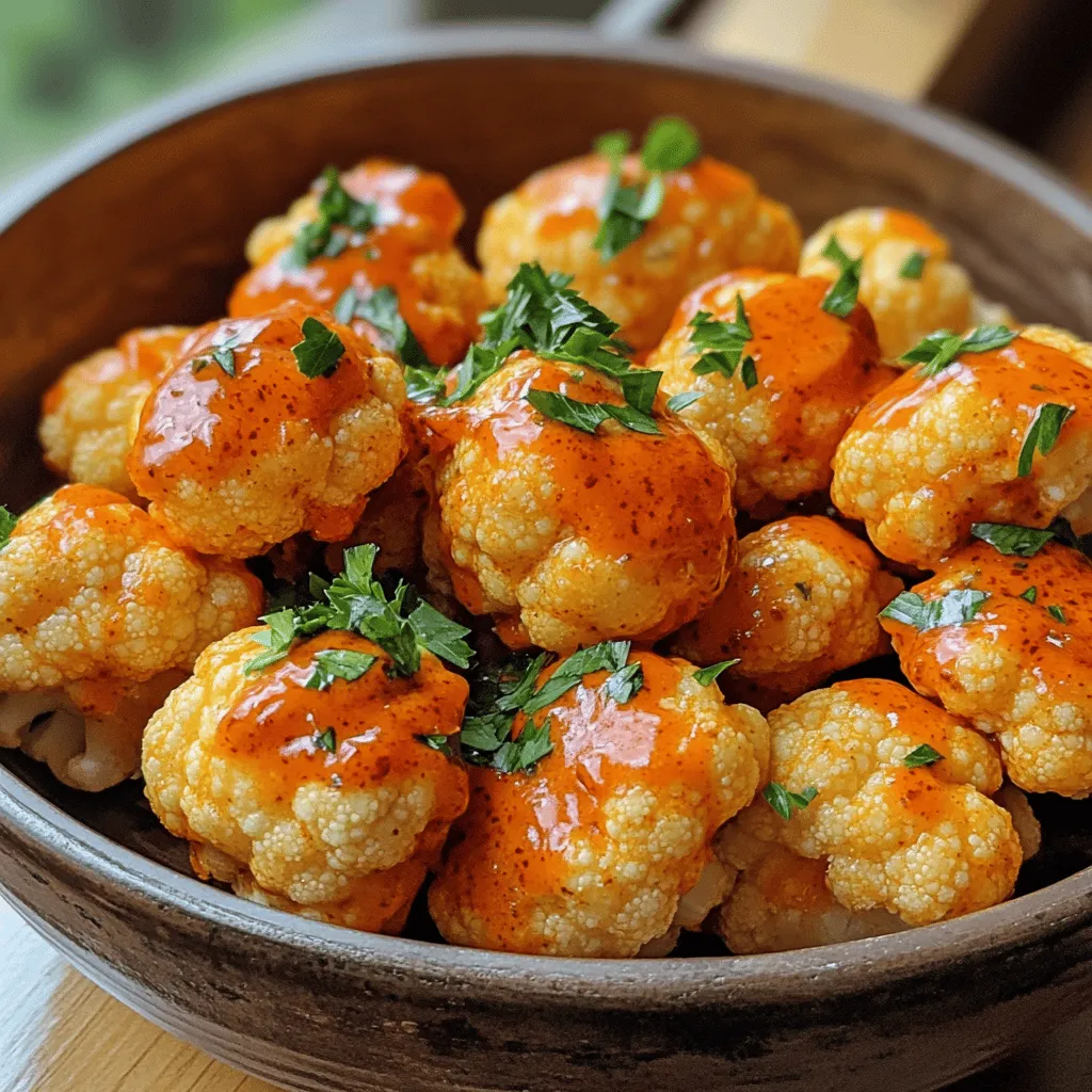 Air Fryer Buffalo Cauliflower Bites Knusprig und Lecker