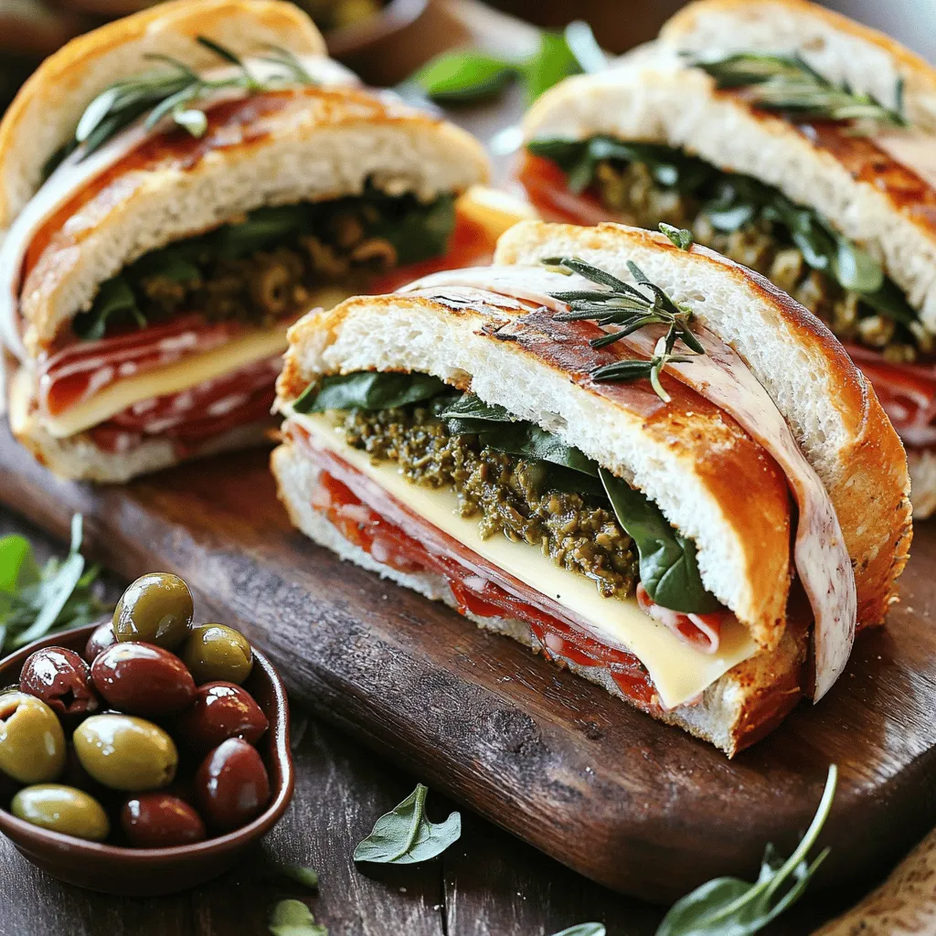Classic Italian Muffuletta Sandwich Rezept Lecker