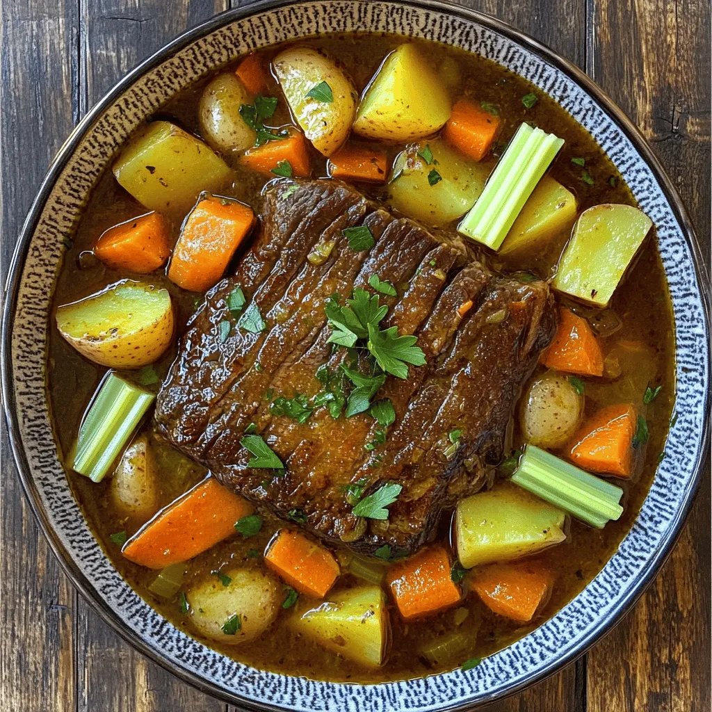 Für ein gutes Pot Roast brauchen Sie einige wichtige Zutaten. Diese sind: