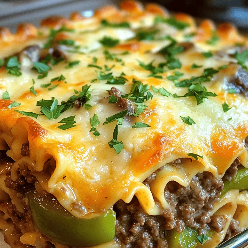 Philly Cheesesteak Casserole Leckerer Genuss für alle