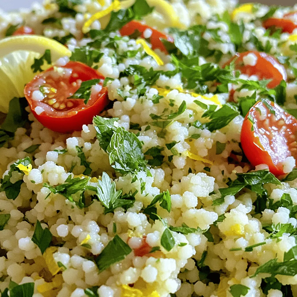 Lemon Herb Couscous Frisch und Einfach Zubereiten