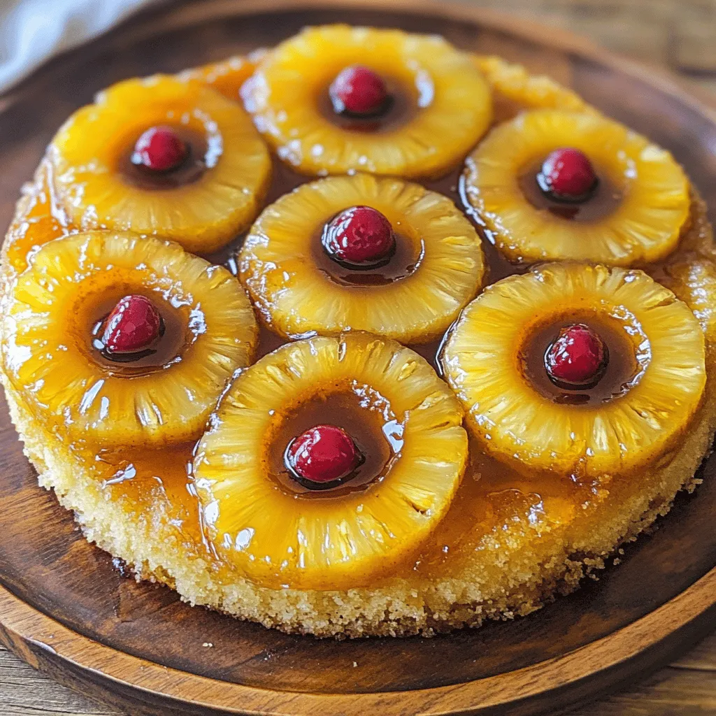 Klassischer Ananas-Upside-Down-Kuchen Perfekt Backen