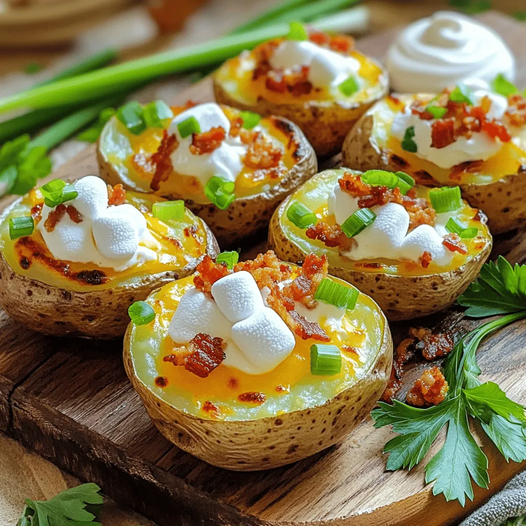 Für die Mississippi Mud Potatoes brauchst du einige einfache Zutaten. Du benötigst 4 große Russet-Kartoffeln, die du gut schrubben und halbieren solltest. Außerdem kommen 1 Tasse Sauerrahm und 1/2 Tasse Frischkäse dazu. Auch 1/2 Tasse geriebener Cheddar-Käse und 1/2 Tasse knusprige Speckstücke sind wichtig. Du brauchst auch 1/4 Tasse gehackte Frühlingszwiebeln und 1/4 Tasse geschmolzene Butter. Dann noch 1 Teelöffel Knoblauchpulver, 1 Teelöffel geräucherten Paprika sowie Salz und Pfeffer nach Geschmack. Wenn du es süß magst, kannst du auch 1 Tasse Mini-Marshmallows hinzufügen. Frische Petersilie sieht als Garnitur toll aus.
