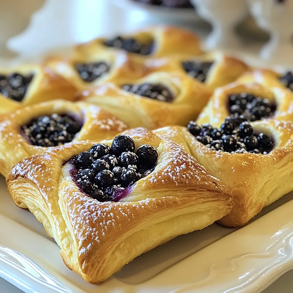 Leckeres Blueberry Cream Cheese Danish Rezept