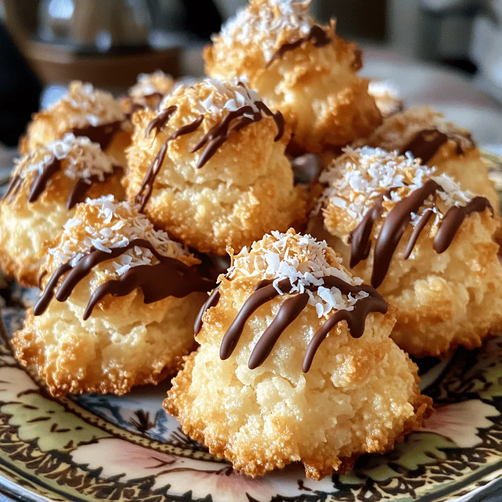 Kokosnuss-Makronen köstlich und einfach zubereiten