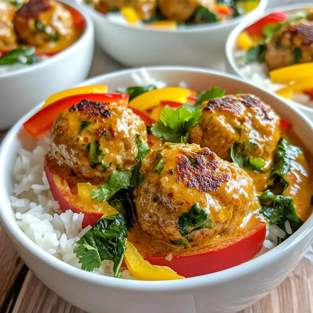 Thai Red Curry Meatballs Einfache und leckere Mahlzeit