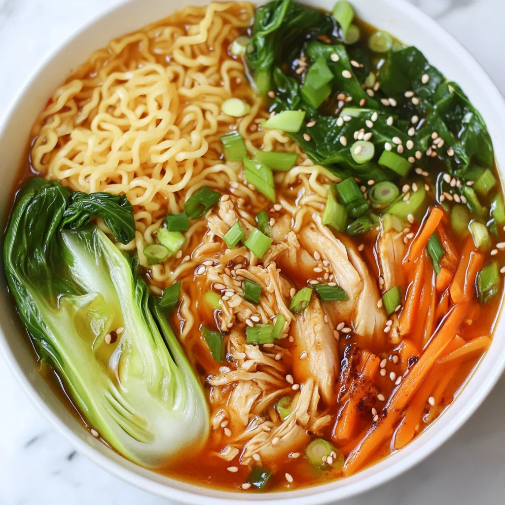 Würzige Sesam-Hühnchen Ramen Köstliches Rezept