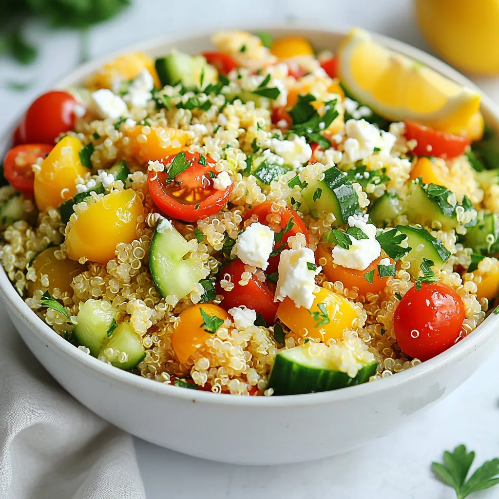 Lemon Garlic Quinoa Salad Nährstoffreiche Empfehlung