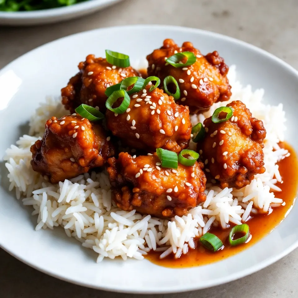 Köstliches Sticky Orange Chicken Einfache Rezeptidee