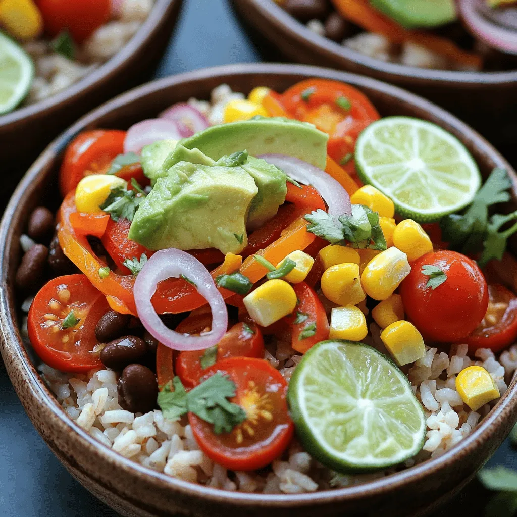 Einfache Veggie Burrito Bowls Schnell und Lecker Genießen