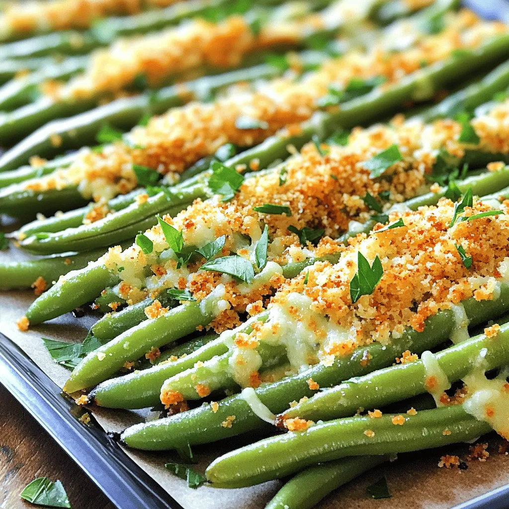 Baked Parmesan Green Beans Knusprig und Lecker