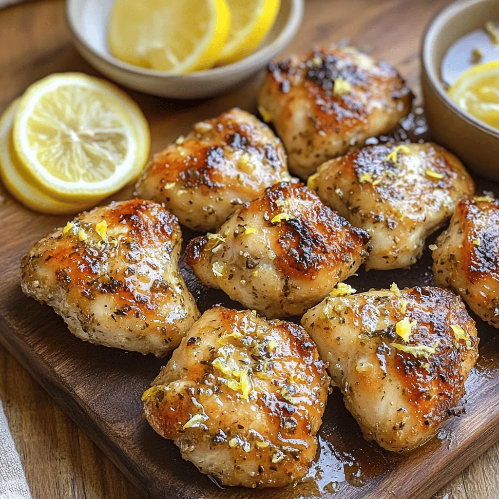 Lemon Garlic Chicken Bites Einfache und leckere Snacks