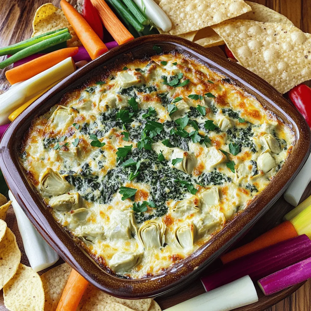 Creamy Spinach and Artichoke Dip Einfaches Rezept