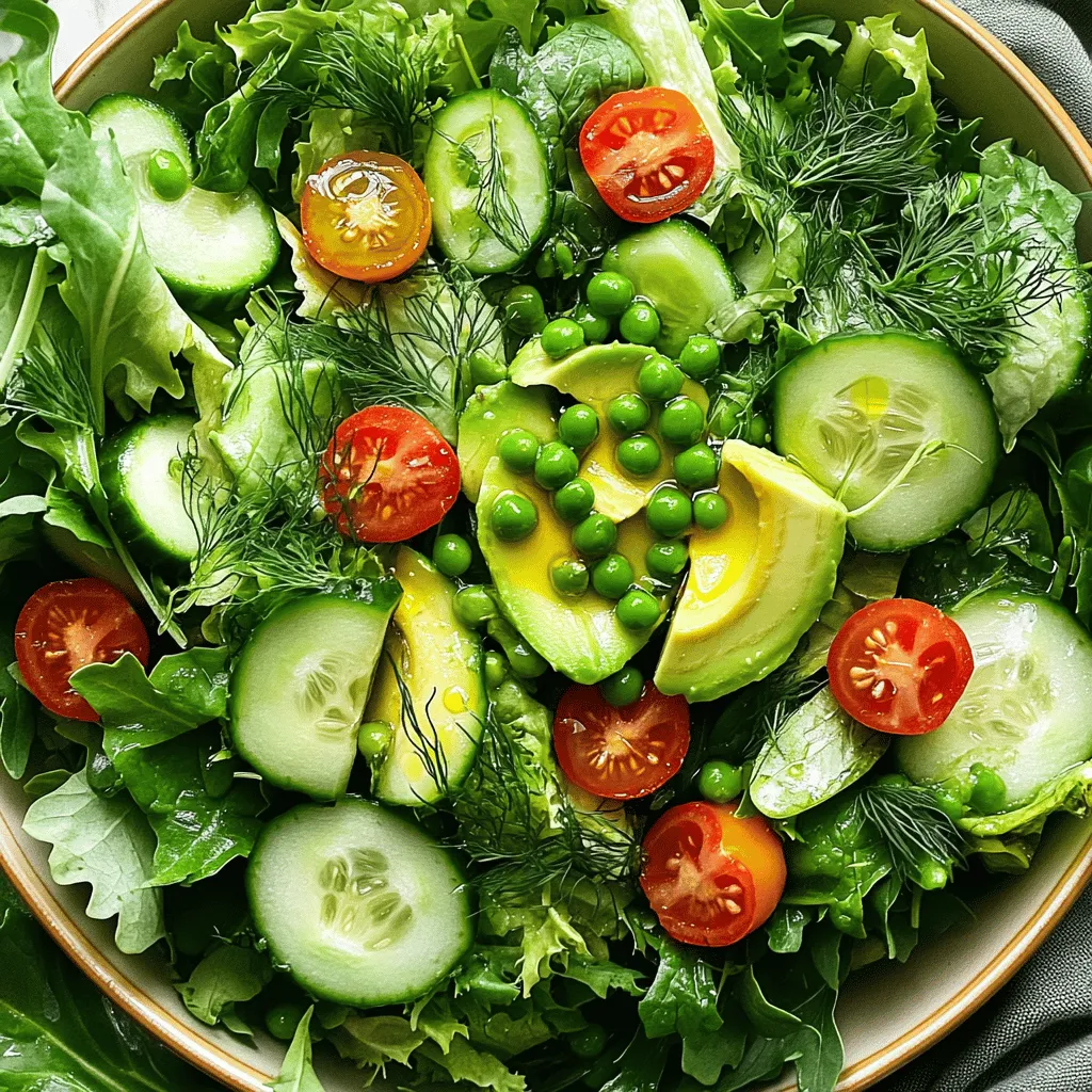 Grüner Salat Frisch und Geschmackvoll Genießen