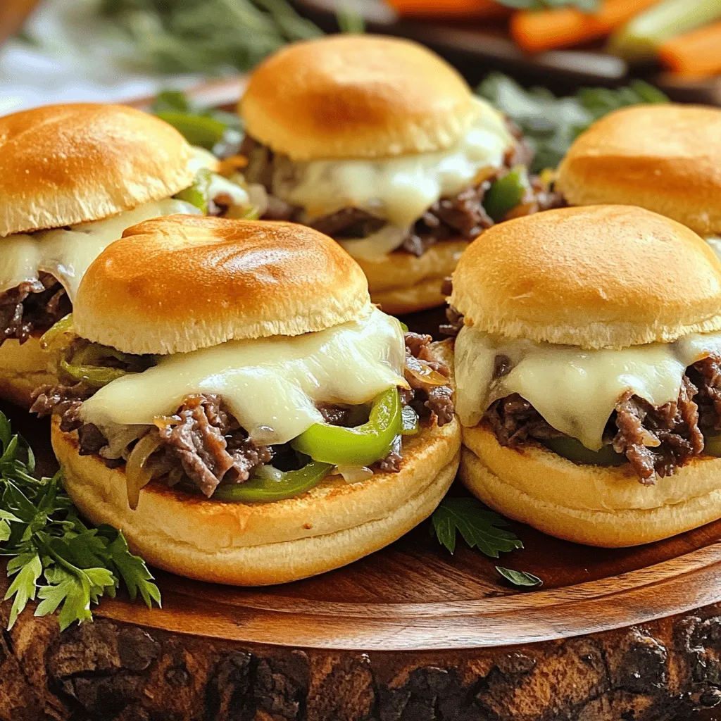 Um die besten Philly Cheesesteak Sliders zu machen, brauchen wir einige einfache Zutaten: