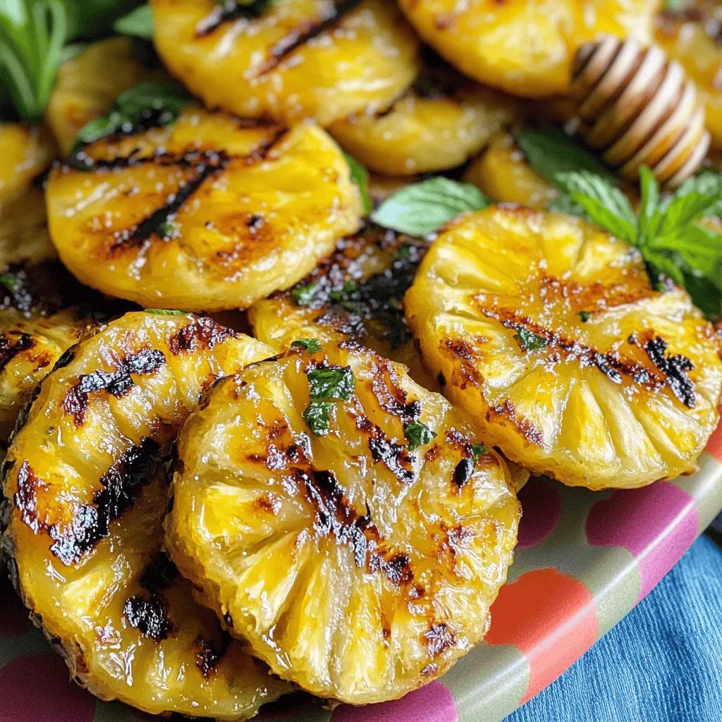 Frittierte Ananasscheiben Köstliches tropisches Rezept