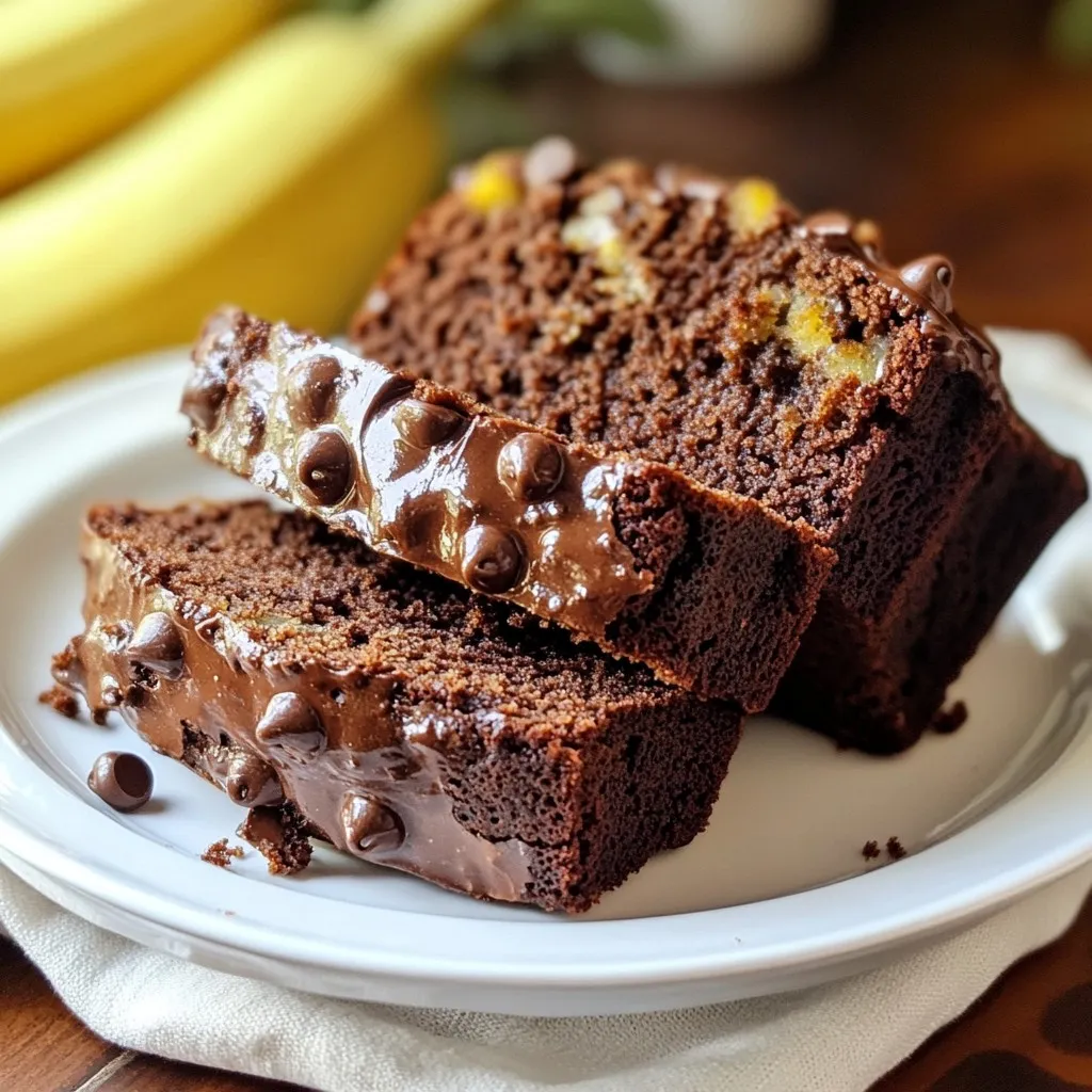 Schokoladen-Erdnussbutter-Bananenbrot Einfach und Lecker