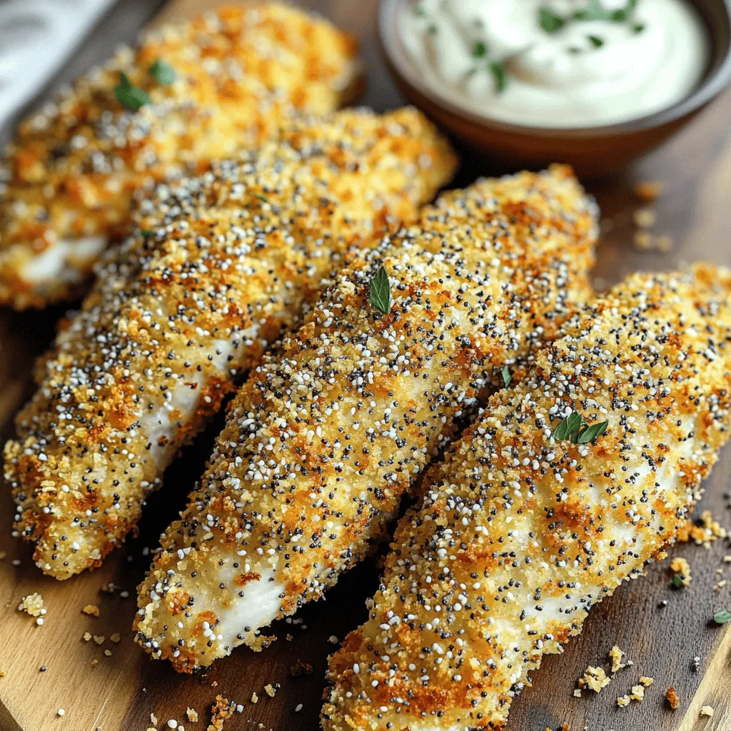 Air Fryer Everything Bagel Chicken Tenders Knusprig lecker