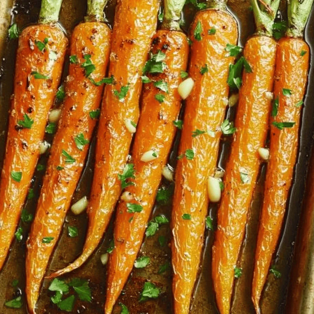 Honigknoblauch-Röstkarotten für ein köstliches Gericht