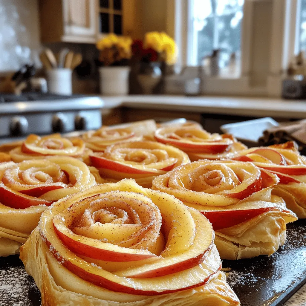 Cinnamon Sugar Baked Apple Roses Einfaches Rezept