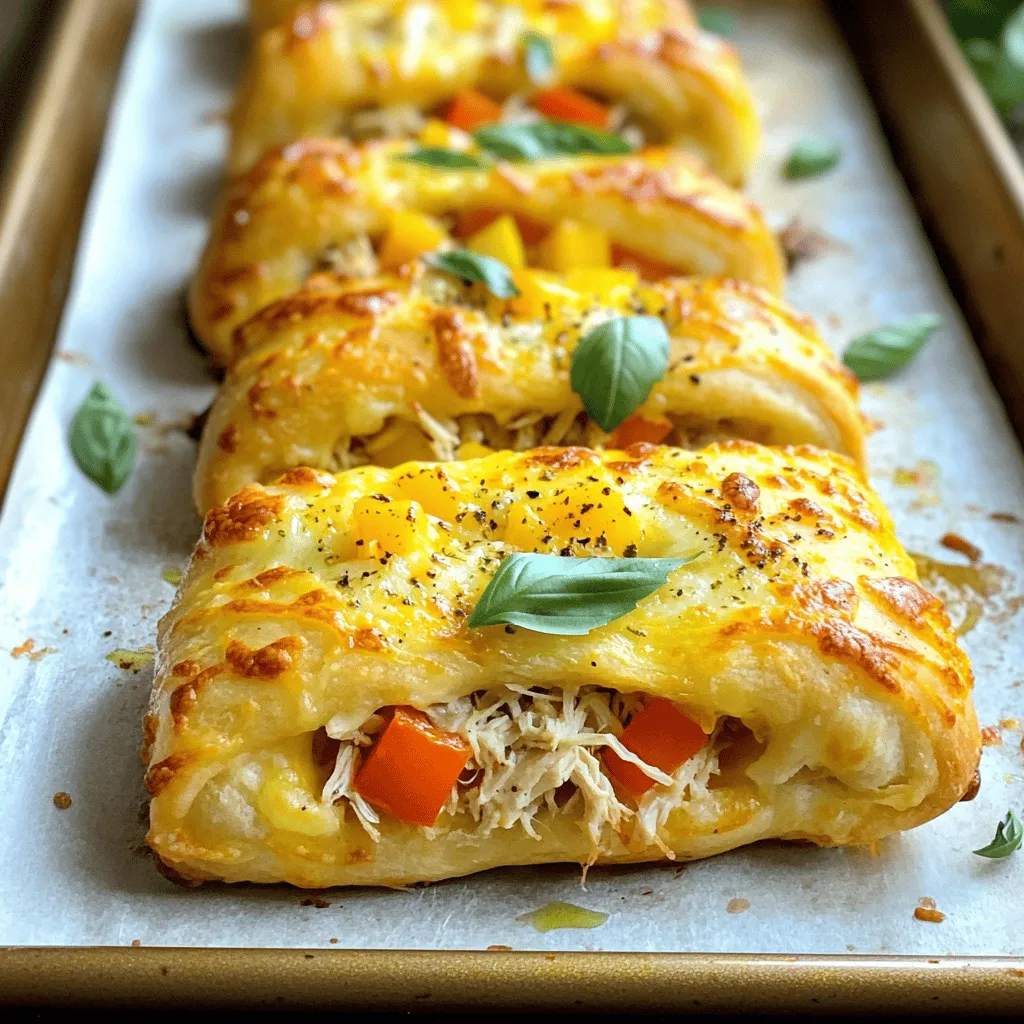 Homemade Chicken Pizza Rolls Leckere und einfache Snacks