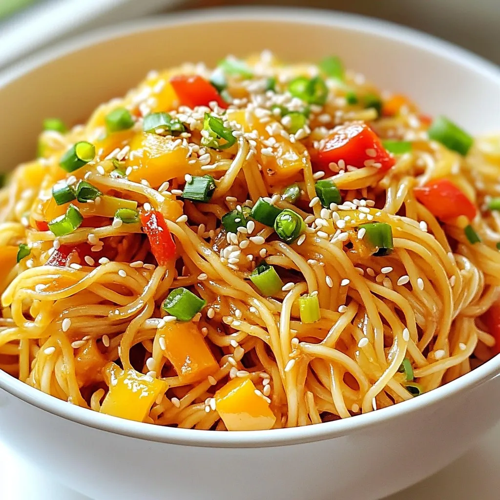 Spicy Garlic Noodles Schnelle und leckere Mahlzeit