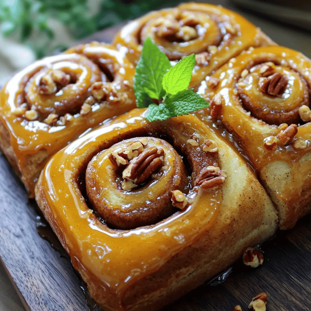 Karamell-Pekan-Zimtrollen himmlisch und einfach zubereitet