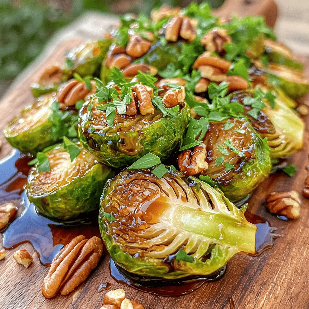 Balsamic Glazed Brussels Sprouts Füllend und Lecker