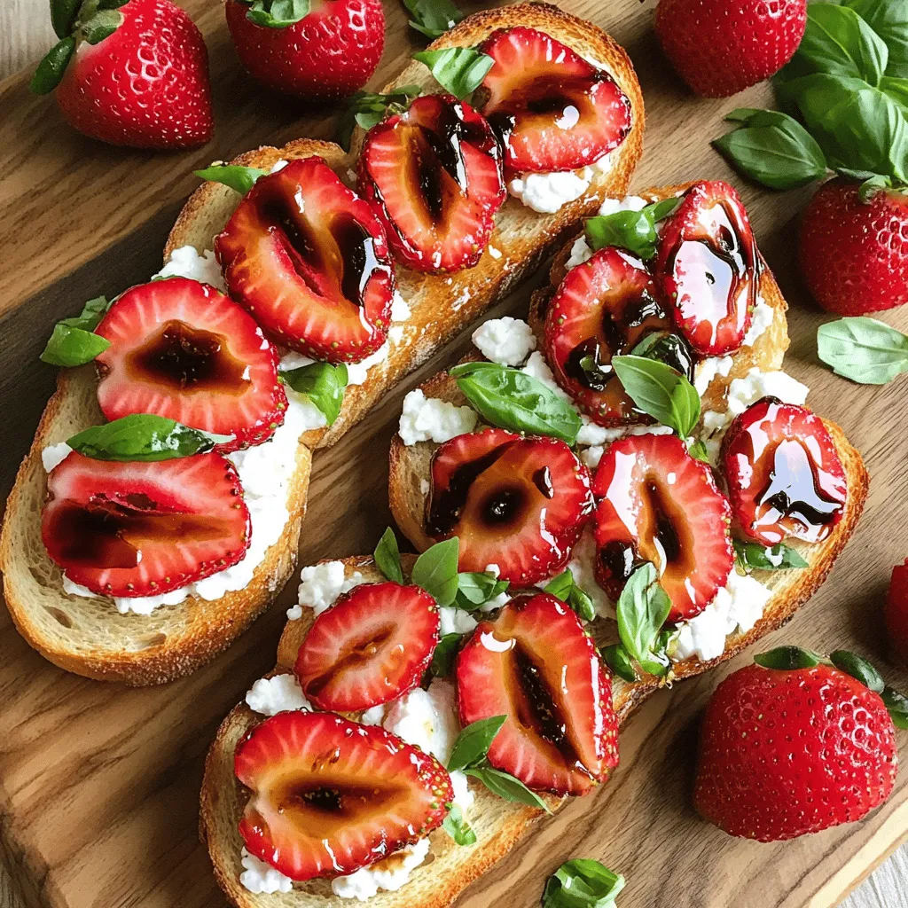 Balsamic Strawberry and Goat Cheese Toast Rezept