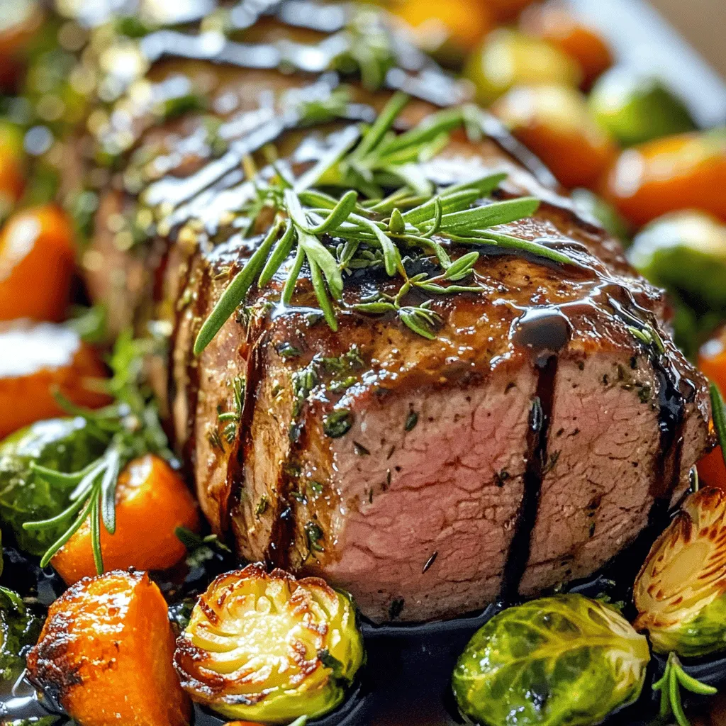 Kräutergeröstetes Schweinefilet mit würzigen Aromen