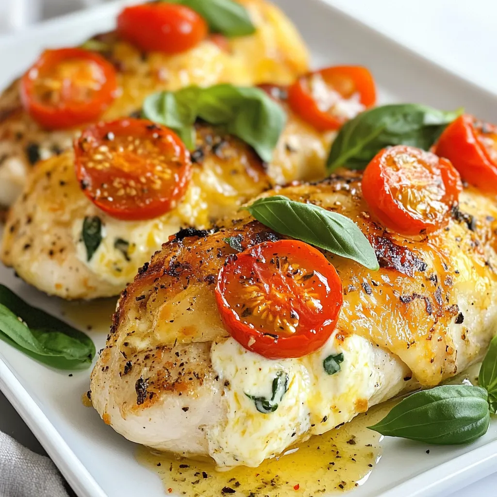 Garlic Cream Cheese Stuffed Chicken Lecker und Saftig