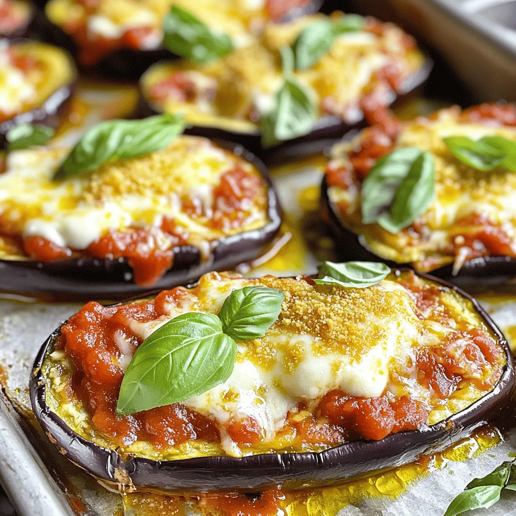 Eggplant Parmesan Boats Schnelle und köstliche Mahlzeit