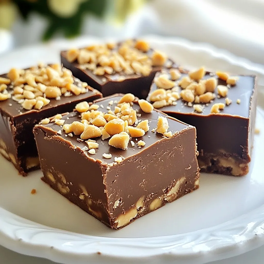 Schokoladen-Erdnussbutter-Fudge Einfaches Rezept