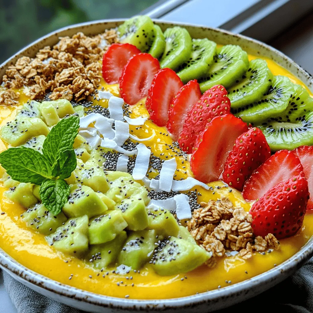 - <strong>Avocados und deren gesundheitliche Vorteile</strong> Avocados sind voll von gesunden Fetten. Diese Fette sind gut für dein Herz und die Haut. Sie machen dich auch satt, was gut ist, wenn du Snacks vermeiden willst. Außerdem enthalten sie viele Vitamine wie Vitamin E und K. Diese helfen deinem Körper, stark zu bleiben.” /></p> <h2>Variationen</h2> <h3>Verschiedene Geschmacksrichtungen</h3> <p>Tropische Variationen machen jeden Schluck spannend. Fügen Sie Ananas und Mango hinzu, um einen fruchtigen Kick zu bekommen. Diese Früchte bringen Sonne in Ihr Glas. Sie sind süß und voller Vitamine. Der süße Geschmack von Mango passt gut zu der Cremigkeit von Avocado. Wenn Sie Ananas hinzufügen, bekommen Sie eine erfrischende Note.</p> <p>Schokoladige Ergänzungen sind ebenfalls toll. Ein wenig Kakaopulver verwandelt Ihren Smoothie in ein Dessert. Das Kakaopulver gibt einen reichen, schokoladigen Geschmack. Es ist perfekt für Schokoladenliebhaber. So können Sie gesund bleiben und dennoch naschen.</p> <h3>Weitere Toppings für Abwechslung</h3> <p>Nussmischungen und Samen bringen mehr Textur in Ihren Smoothie. Mandeln, Walnüsse oder Haselnüsse sind großartige Optionen. Diese Toppings fügen gesunde Fette und Proteine hinzu. Chia- oder Leinsamen sind ebenfalls nahrhaft. Sie geben einen tollen Crunch und sind voller Nährstoffe.</p> <p>Experimentieren Sie mit verschiedenen Früchten für neue Geschmäcker. Beeren wie Himbeeren oder Heidelbeeren sind eine tolle Wahl. Sie sind nicht nur lecker, sondern auch reich an Antioxidantien. Probieren Sie auch Kiwi oder Pfirsiche aus. Sie bringen Farbe und Frische in Ihre Schale.</p> <h2>Lagerungsinformationen</h2> <h3>Richtiges Lagern der Smoothie-Schale</h3> <p>Um Avocados frisch zu halten, lege sie in den Kühlschrank. Das verlangsamt den Reifungsprozess. Wenn du eine Avocado halbiert hast, behalte den Kern. Wickele die andere Hälfte in Folie. So bleibt sie länger grün. Ein Spritzer Zitronensaft hilft auch.</p> <p>Fertige Smoothie-Mischungen sollten in einem luftdichten Behälter im Kühlschrank aufbewahrt werden. So bleibt der Geschmack frisch. Wenn du mehr als eine Portion machst, fülle die Mischung bis zum Rand des Behälters. Das minimiert Luft und Oxidation.</p> <h3>Haltbarkeit und Verbrauch</h3> <p>Die meisten Zutaten in deinem Smoothie sind frisch. Nutze sie innerhalb von zwei bis drei Tagen nach der Zubereitung. Avocados können nach dem Schneiden schnell braun werden. Verwende sie innerhalb von 24 Stunden für den besten Geschmack.</p> <p>Frisch gepresste Säfte sollten innerhalb von 24 Stunden getrunken werden. Kokosmilch kann bis zu einer Woche halten, wenn sie ungeöffnet ist. Geöffnete Dosen sind jedoch nur drei bis vier Tage haltbar. Achte darauf, die Verpackung zu prüfen, um die beste Frische zu gewährleisten.</p> <h2>FAQs</h2> <h3>Wie macht man die beste Avocado-Smoothie-Schale?</h3> <p>Um die beste Avocado-Smoothie-Schale zu machen, nehme frische Avocados. Die reifen Avocados geben dem Smoothie einen cremigen Geschmack. Du kombinierst sie mit einer gefrorenen Banane und frischem Orangensaft. Das sorgt für eine leckere Süße. Du kannst auch Kokosmilch hinzufügen, um die Schale noch reichhaltiger zu machen. Honig oder Agave-Sirup bringen eine zusätzliche Süße. Zum Schluss kommt ein Hauch Vanille und Zimt für den besonderen Kick.</p> <h3>Wie kann ich die Konsistenz meines Smoothies anpassen?</h3> <p>Wenn dein Smoothie zu dick ist, füge mehr Flüssigkeit hinzu. Das kann Orangensaft oder Kokosmilch sein. Wenn er zu dünn ist, gib mehr gefrorene Banane oder Avocado dazu. Es ist wichtig, die Zutaten gut zu mixen. So bekommst du die perfekte cremige Konsistenz. Probiere es aus und finde heraus, was dir am besten gefällt!</p> <h3>Wie lange sind übrig gebliebene Smoothies haltbar?</h3> <p>Übrig gebliebene Smoothies bleiben im Kühlschrank etwa 1 bis 2 Tage frisch. Du solltest sie in einem luftdichten Behälter aufbewahren. Vor dem Trinken schütteln oder gut umrühren. Wenn sie trüb aussehen oder komisch riechen, ist es besser, sie wegzuwerfen. So bleibst du sicher und gesund!</p> <p>Eine Smoothie-Schale ist eine leckere und gesunde Wahl. Wir haben die Hauptzutaten besprochen, die Zubereitung und das Anrichten. Tipps helfen dir, häufige Fehler zu vermeiden. Variationen mit verschiedenen Früchten machen es spannend. Achte auf die richtige Lagerung für frische und Haltbarkeit. Probiere neue Geschmäcker und Toppings aus. So machst du jede Schale zu etwas Besonderem. Genieß es, kreativ zu sein und gesunde Entscheidungen zu treffen!</p> </div>