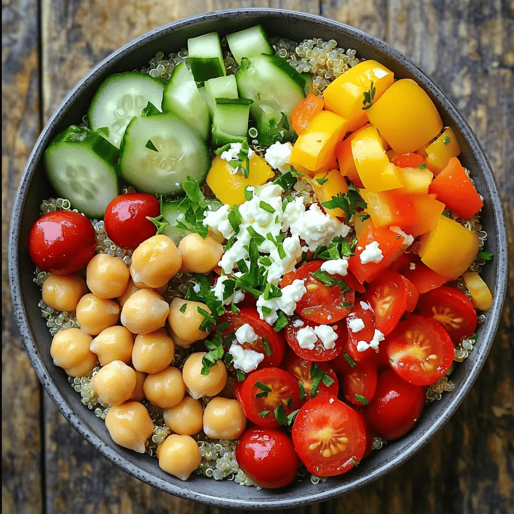 Mediterranean Quinoa Bowls Nahrhafte und einfache Mahlzeit