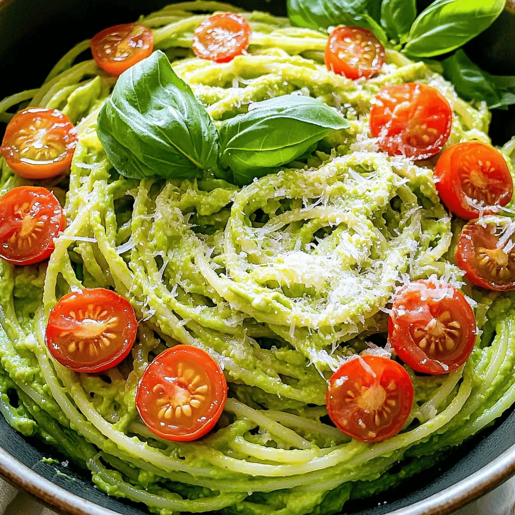 Cremige Avocado Pasta Schnelle und gesunde Mahlzeit