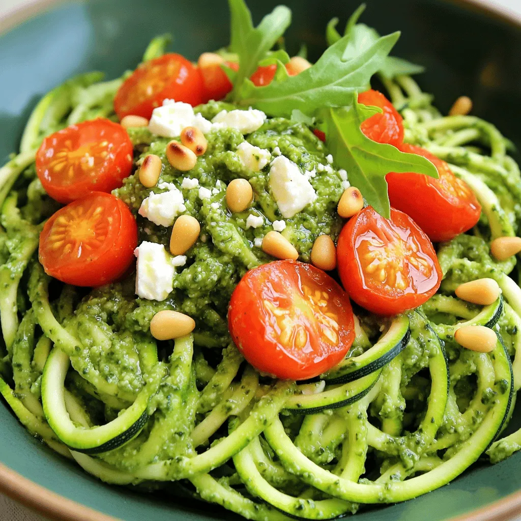 Pesto Zoodle Bowl Reich an Geschmack und Gesundheit