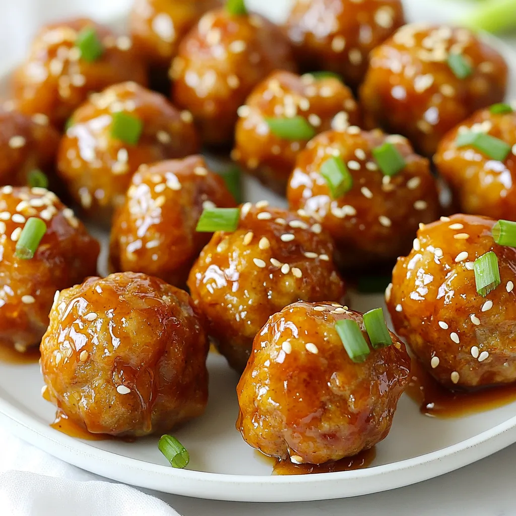 Honey Sriracha Glazed Meatballs Einfache Rezeptidee