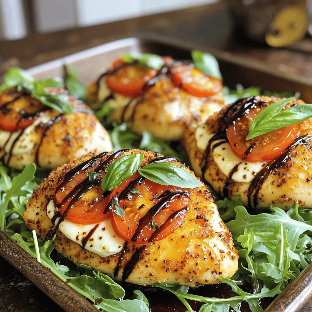 Caprese Stuffed Chicken Köstliches und Einfaches Rezept