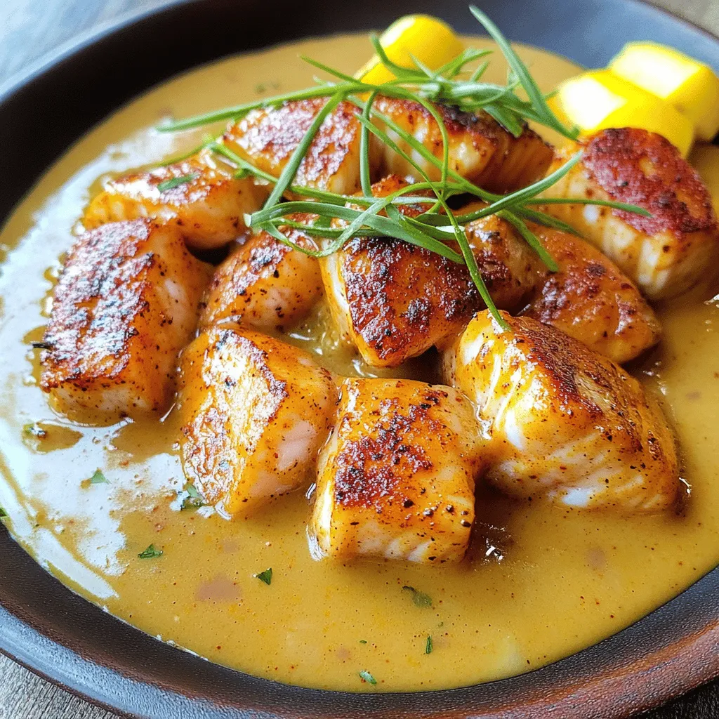 Cajun Garnelen &#038; Lachs mit Knoblauch-Crème Genuss