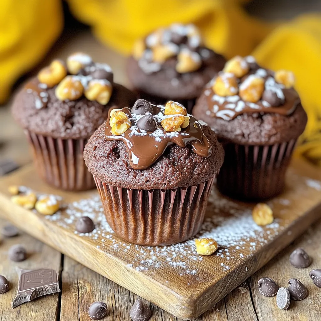 Schmackhafte Double Chocolate Muffins Einfaches Rezept